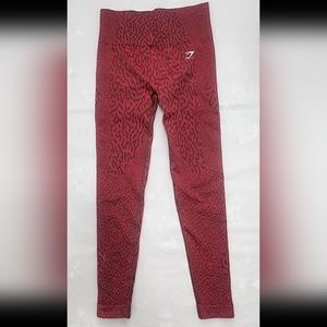 Gymshark Adapt Animal Seamless Leggings Sz S Reef / Cherry Brown